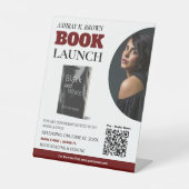 Boek Launch Pedestal Custom Sign Reclamebord Met Voetstuk (Voorkant)