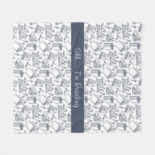 Boek & Leesliefhebber Fleece Deken (Voorkant (Horizontaal))