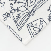 Boek & Leesliefhebber Fleece Deken (Hoek)