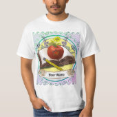 Boek leraar bloemen t-shirt (Voorkant)