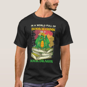 Boek lezen boek literaire boekdraak t-shirt
