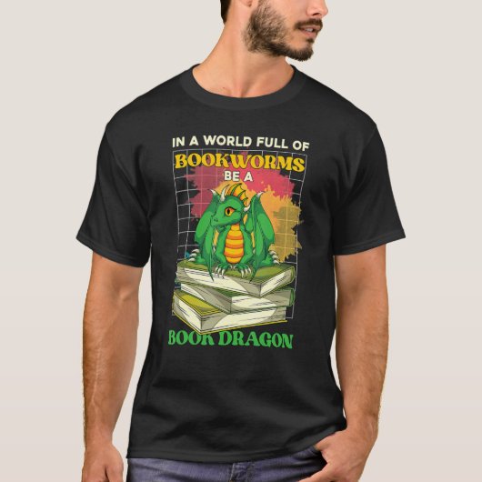 Boek lezen boek literaire boekdraak t-shirt (Voorkant)