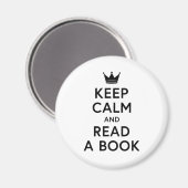 Boek lezen en kalm houden magneet (Voorkant / Achterkant)