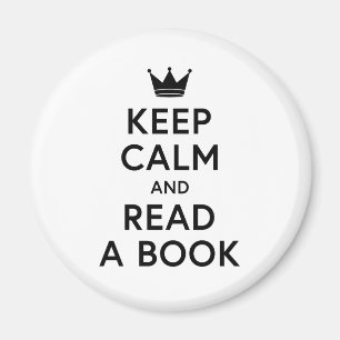 Boek lezen en kalm houden magneet