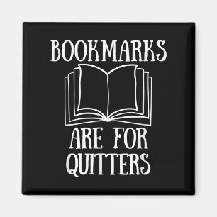 Boek lezen Quote Bladwijzer zijn voor Quitters lez Magneet