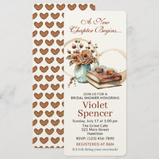 Boek Liefhebber Bruids Douche Uitnodiging Bladwijz