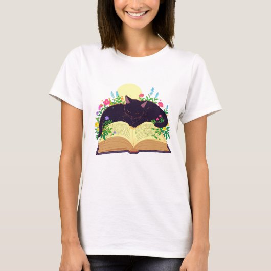 Boek Liefhebber Gift, Kat Liefhebber Gift Vrouwen, T-shirt (Voorkant)