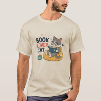 Boek Liefhebber Kat Schattig Lezende Kat Boekenwur T-shirt