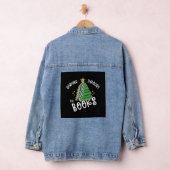 Boek Liefhebber Kerstboom Vakantie Lezen Denim Jacket (Hangar)