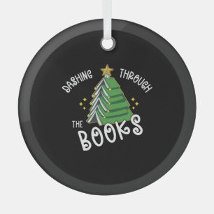 Boek Liefhebber Kerstboom Vakantie Lezen Glas Ornament