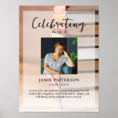 Boek Liefhebber Viering Van Het Leven Uw Foto Rouw Poster (Voorkant)