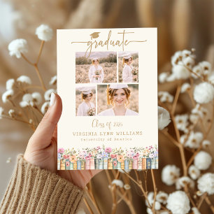 Boek Liefhebber Wilde Bloemen Foto Afstuderen Aankondiging
