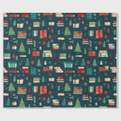 Boek Liefhebbers Droom Kerstmis Cadeaupapier (Vlak)