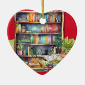 Boek Liefhebbers Hart Ornament Katten Library (Voorkant)