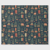 Boek Liefhebbers Kerstmis Cadeaupapier (Vlak)