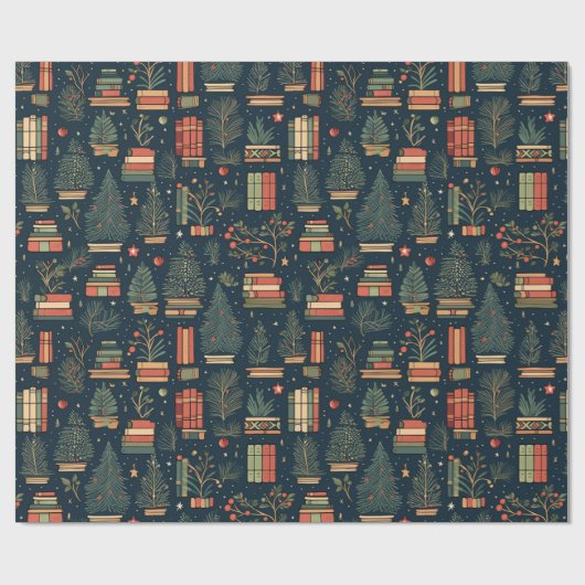 Boek Liefhebbers Kerstmis Cadeaupapier (Vlak)