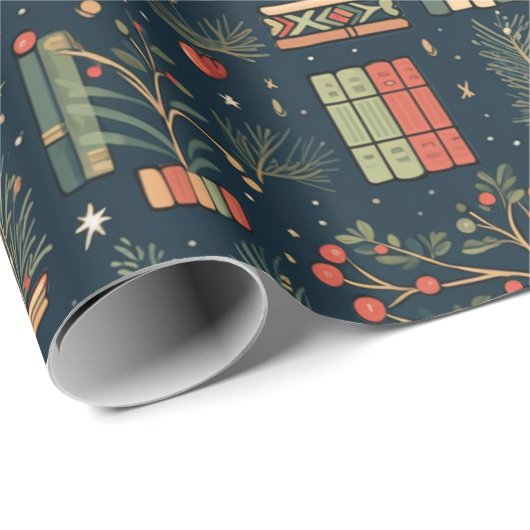 Boek Liefhebbers Kerstmis Cadeaupapier (Rol Hoek)