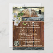 Boek Liefhebbers QR Code Foto Na Huwelijksfeest Kaart (Voorkant)