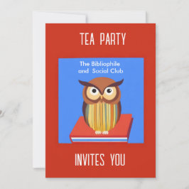 Boek liefhebbers Tea Party Kaart