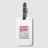 Boek Lover 10 manieren om lezer te worden Bagagelabel (Voorkant (verticaal))