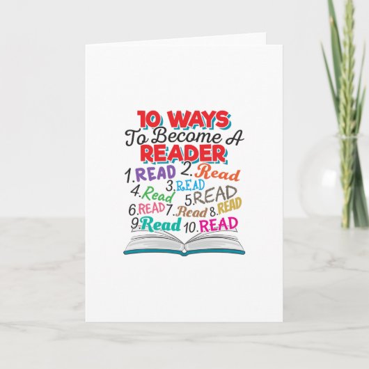 Boek Lover 10 manieren om lezer te worden Kaart (Voorkant)