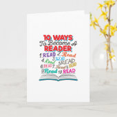 Boek Lover 10 manieren om lezer te worden Kaart (Gele Bloem)
