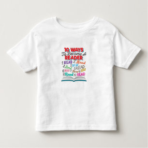 Boek Lover 10 manieren om lezer te worden Kinder Shirts
