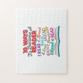 Boek Lover 10 manieren om lezer te worden Legpuzzel (Verticaal)