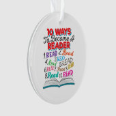 Boek Lover 10 manieren om lezer te worden Ornament (voorkant)