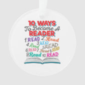 Boek Lover 10 manieren om lezer te worden Ornament (voorkant)