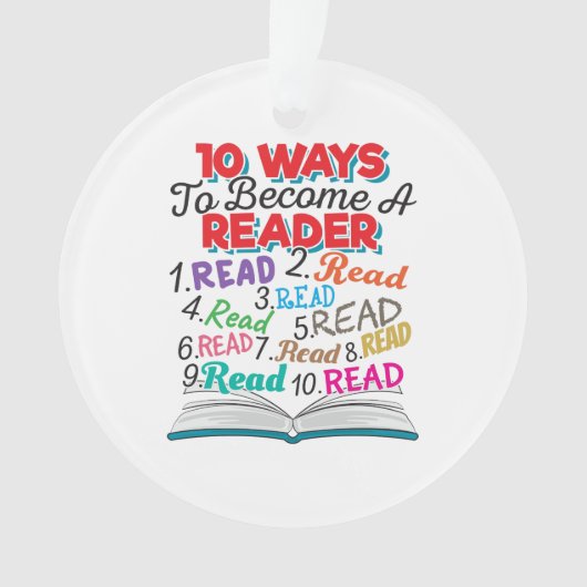 Boek Lover 10 manieren om lezer te worden Ornament (voorkant)