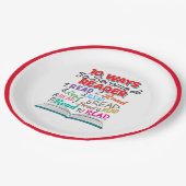 Boek Lover 10 manieren om lezer te worden Papieren Bordje (Gekanteld)