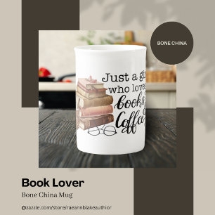 Boek Lover Bone China Mok