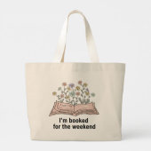 Boek Lover Canvas tas - Ik ben geboekt voor het we (Achterkant)