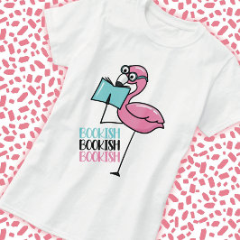 Boek Lover Flamingo T-shirt