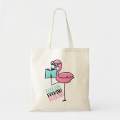 Boek Lover Flamingo Tote Bag (Voorkant)