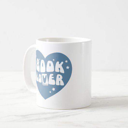 Boek Lover Heart Koffiemok (Voorkant links)