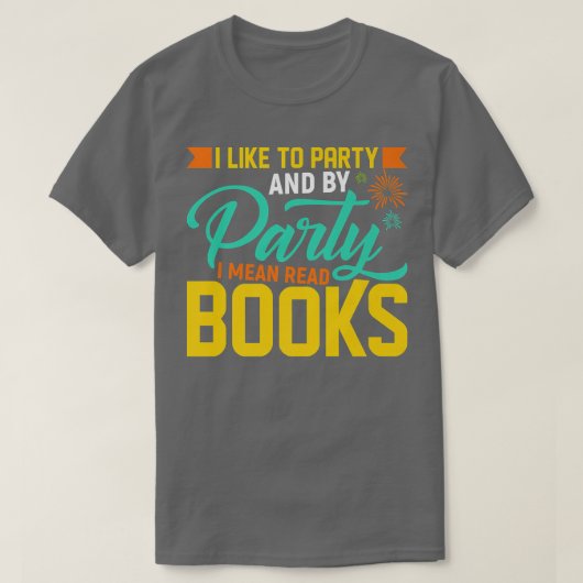 Boek Lover Humor Bookworm Afbeelding bibliotheek B T-shirt (Design voorkant)