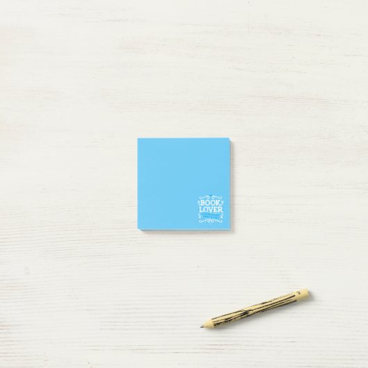 Boek Lover Post it Notes/blauw Post-it® Notes (Op bureau)
