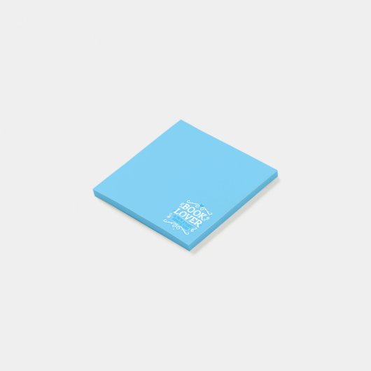 Boek Lover Post it Notes/blauw Post-it® Notes (Schuin)