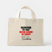 Boek Lover Quilter Mini Tote Bag (Achterkant)