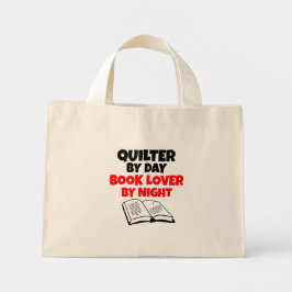 Boek Lover Quilter Mini Tote Bag
