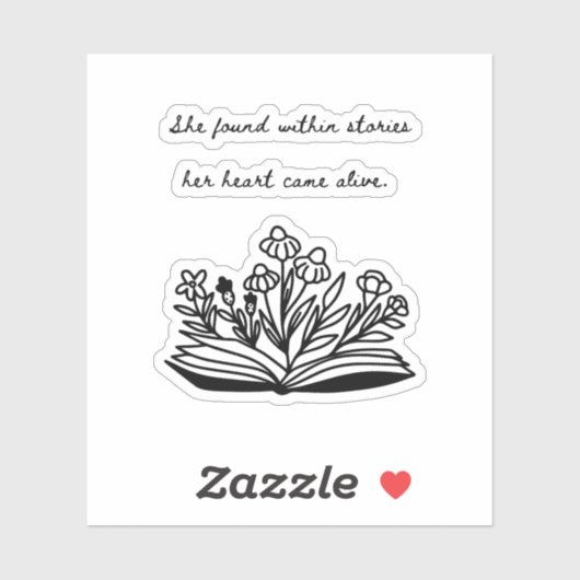 Boek Lover Sticker (Vel)