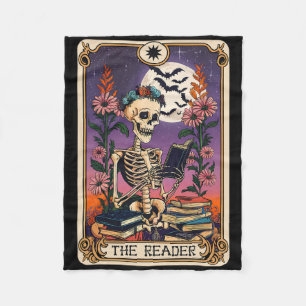 Boek Lover Tarot Kaart De lezer Mystic Funny Skel Fleece Deken