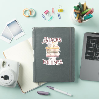 Boek Lover Witty Pun Waterverf Botanisch Sticker