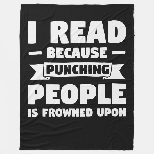 boek loveri leest omdat bibliothecaresse een gr fleece deken (Voorkant)