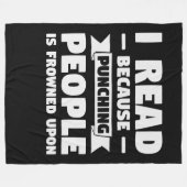 boek loveri leest omdat bibliothecaresse een gr fleece deken (Voorkant (Horizontaal))