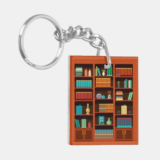 Boek Lover's Bookshelf Sleutelhanger (Voorkant Links)