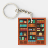Boek Lover's Bookshelf Sleutelhanger (Voorkant)