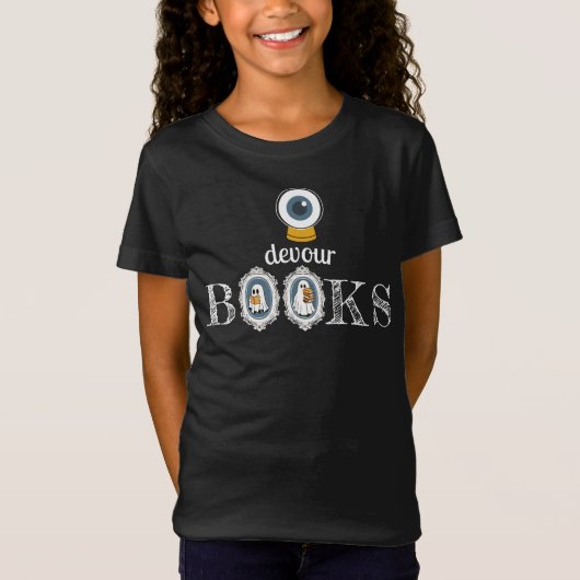 Boek Loving Ghosts Halloween T-shirt (Voorkant)
